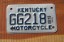 Kentucky Motorcycle License Plate 2018