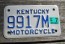 Kentucky Motorcycle License Plate 2006
