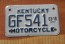 Kentucky Motorcycle License Plate 2018