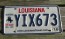 Louisiana Battle of New Orleans License Plate 2016 Bicentennial 1815 - 2015 