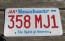 Massachusetts The Spirit of America License Plate 