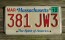 Massachusetts The Spirit of America License Plate 2012