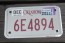 Oklahoma Motorcycle License Plate 2011
