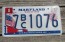 Maryland War of 1812 License Plate Star Spangled 2015