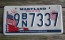 Maryland War of 1812 License Plate Star Spangled