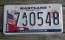 Maryland War of 1812 License Plate Star Spangled