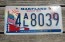 Maryland War of 1812 License Plate Star Spangled 