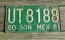 Mexico Green White Sonora License Plate 1981