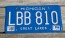 Michigan Blue White License Plate 1996 Great Lakes