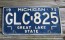 Michigan Black White License Plate 1973 Great Lake State