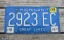 Michigan Blue White License Plate 2005 Great Lakes