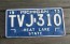 Michigan Black White License Plate 1973 Great Lake State