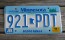 Minnesota Explore Minnesota 10,000 Lakes License Plate 1998