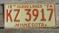 Minnesota Orange White 10,000 Lakes Plate 1974