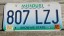 Missouri River License Plate 2001 Show Me State