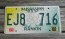Mississippi Large Yellow Magnolia License Plate 2002