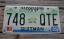 Mississippi Green Magnolia License Plate 2005