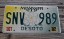 Mississippi Large Yellow Magnolia License Plate 2002