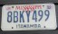 Mississippi Red White Blue License Plate 1992