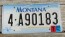 Montana Big Sky 2000 License Plate Embossed 2004