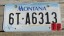 Montana Big Sky 2000 License Plate Embossed 2001