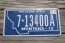 Montana Blue Treasure State License Plate 2011