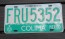 Mexico Colima Mountains License Plate FRU 5352