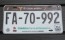 Mexico Coahuila Dinosaur Footprint License Plate FA 70 992
