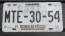 Mexico Estado De Mexico License Plate MTE 30 54