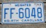 North Carolina Weighted Truck License Plate First In Flight 2016