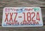 North Carolina First In Flight Red Letters License Plate 2014