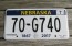 Nebraska 150 Years License Plate 2018