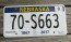 Nebraska 150 Years License Plate 2018