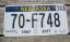 Nebraska 150 Years License Plate 2018