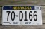 Nebraska 150 Years License Plate 2018