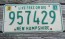  New Hampshire Old Man of The Mountain Live Free or Die License Plate 1987