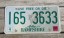  New Hampshire Old Man of The Mountain Live Free or Die License Plate 2005