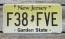 New Jersey Garden State License Plate Yellow Fade 
