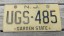 New Jersey Garden State Tan License Plate 1960's