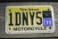 New Jersey Motorcycle License Plate Yellow Fade 2011