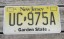 New Jersey Garden State License Plate Yellow Fade 