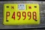 New Mexico Motorcycle License Plate Yellow Red 2017