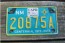 New Mexico Motorcycle License Plate Turquoise Centennial 2015