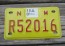 New Mexico Motorcycle License Plate Yellow 2010