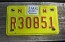 New Mexico Motorcycle License Plate Yellow Red 2012