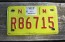 New Mexico Motorcycle License Plate Yellow Red 2016