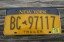 New York Gold Trailer License Plate 2015