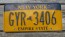 New York Blue Gold License Plate The Empire State 