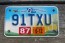 Ohio Motorcycle License Plate Birthplace of Aviation Sunset 2012