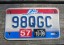 Ohio Motorcycle License Plate Birthplace of Aviation 2009